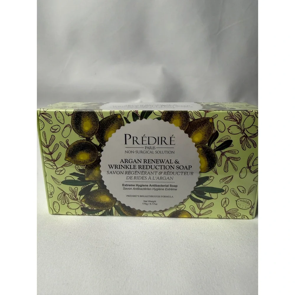 Predire Paris Argan Renewal & Wrinkle Reduction Soap 175g Antibacterial New